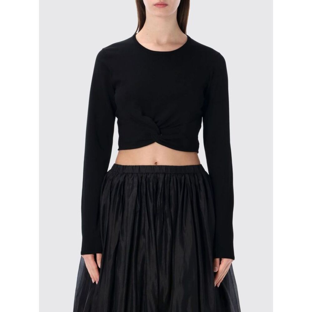 Cropped Stretch Viscose Blend Top The Garment